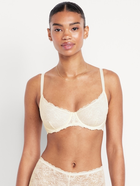 Lace Balconette Bra - Sea Salt