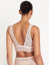Image number 2 showing, V-Neck Lace Bralette