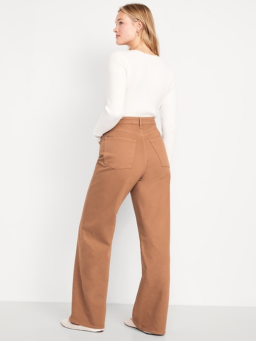 Image number 8 showing, Extra High-Waisted Wide-Leg Jeans