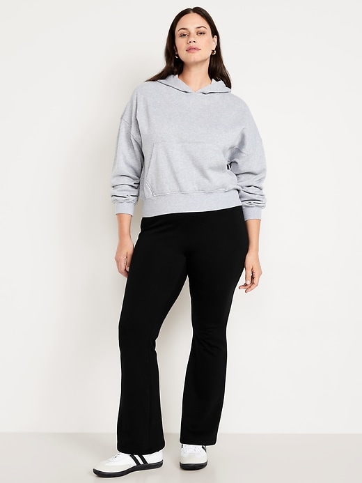Image number 4 showing, High-Waisted Fleece-Lined Flared Leggings