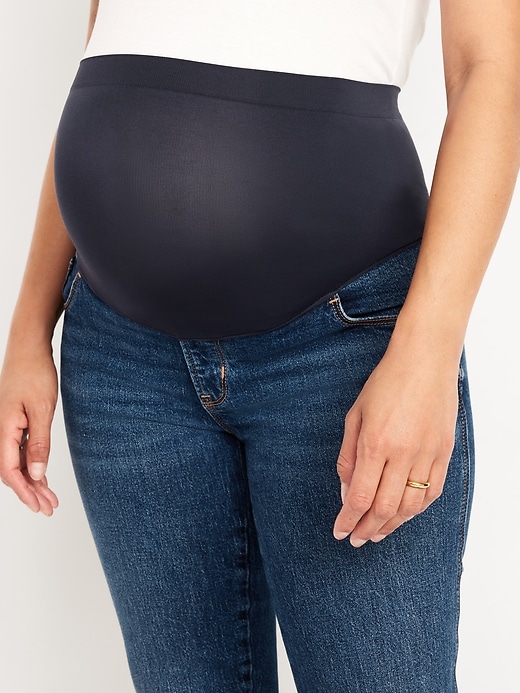 Image number 5 showing, Maternity Full-Panel Vintage Slim Jeans