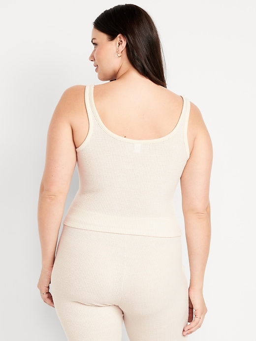 Image number 5 showing, Cozy Waffle Pajama Tank Top