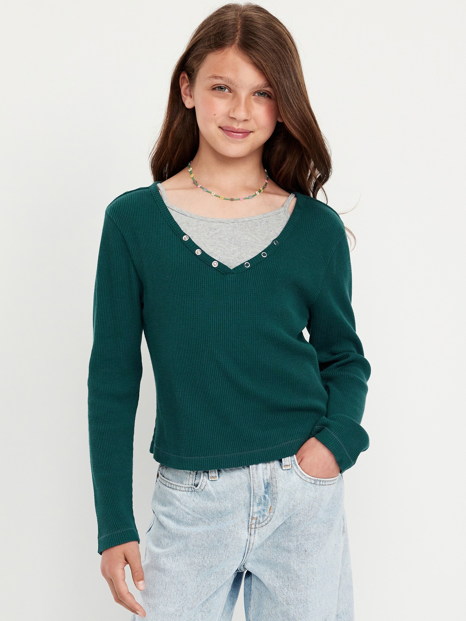 【新品】GOOD GRIEF HENLEY NECK THERMAL TOP GOOD GRIEF!】 HENLEY NECK THERMAL TOP Brand New GOOD GRIEF