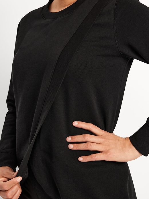 Image number 5 showing, Maternity Cross-Front Nursing Tunic