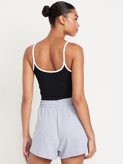 Image number 2 showing, Tipped Jersey Cropped Cami Top