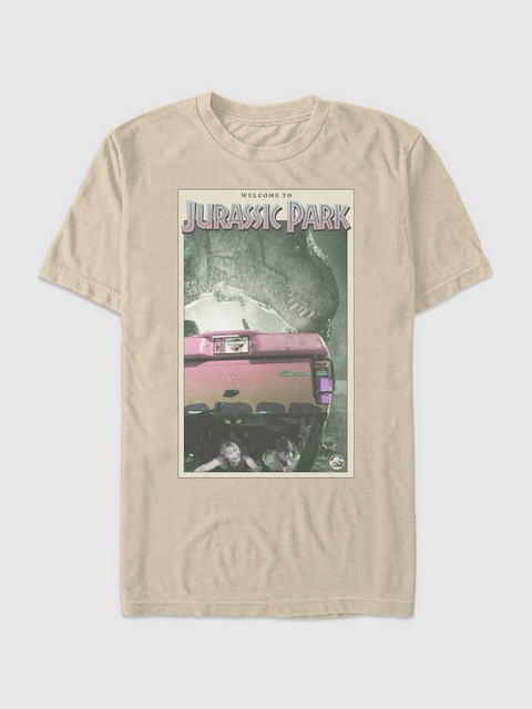 Jurassic Park Graphic T-Shirt - Sand