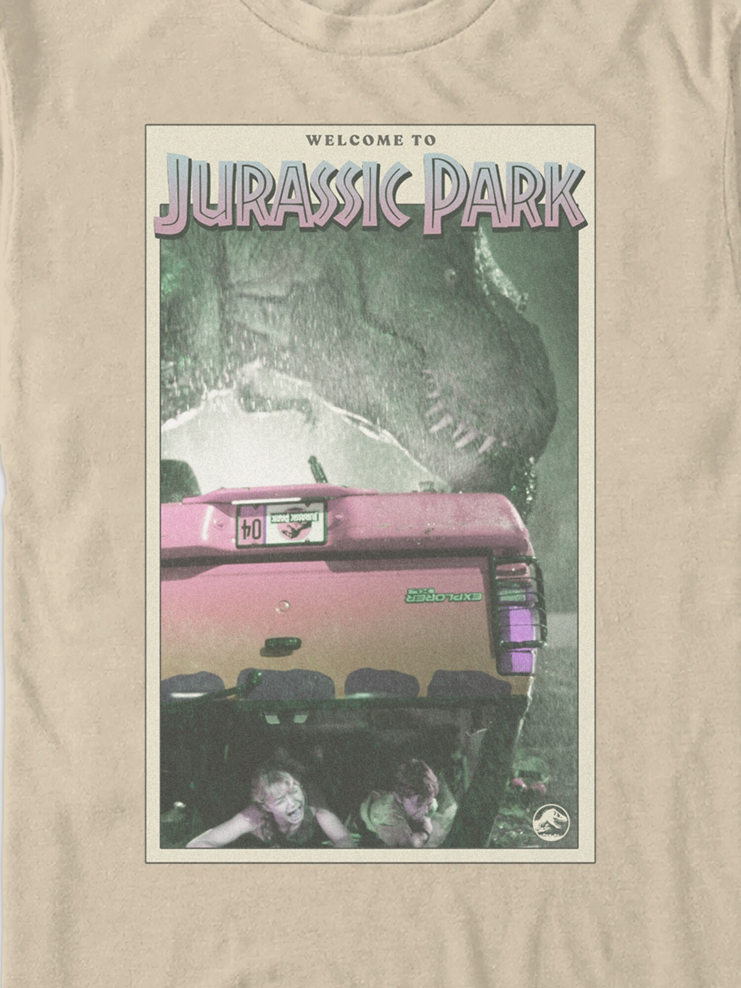 Мужская футболка Old Navy Jurassic Park Graphic, цвет: Песочный — фото 2