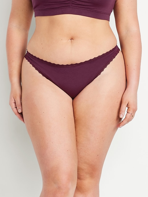 Image number 6 showing, Mid-Rise Everday Cotton Thong