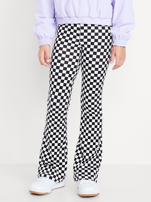 Image number 1 showing, Printed High-Waisted Flared Leggings for Girls
