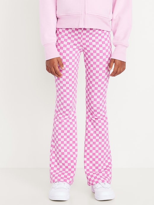 Image number 1 showing, Printed High-Waisted Flared Leggings for Girls