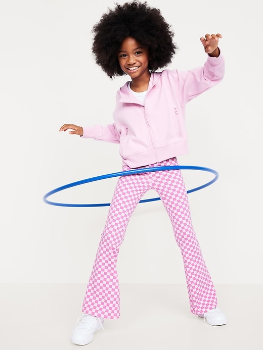 Image number 3 showing, Printed High-Waisted Flared Leggings for Girls