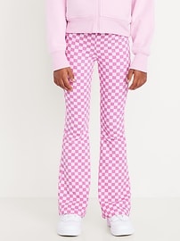Image number 1 showing, Printed High-Waisted Flared Leggings for Girls