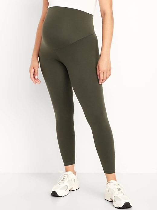 Image number 1 showing, Maternity Full Panel StudioSmooth 7/8 Leggings