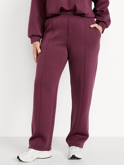 Image number 5 showing, High-Waisted Bounce Fleece Trouser Sweatpants