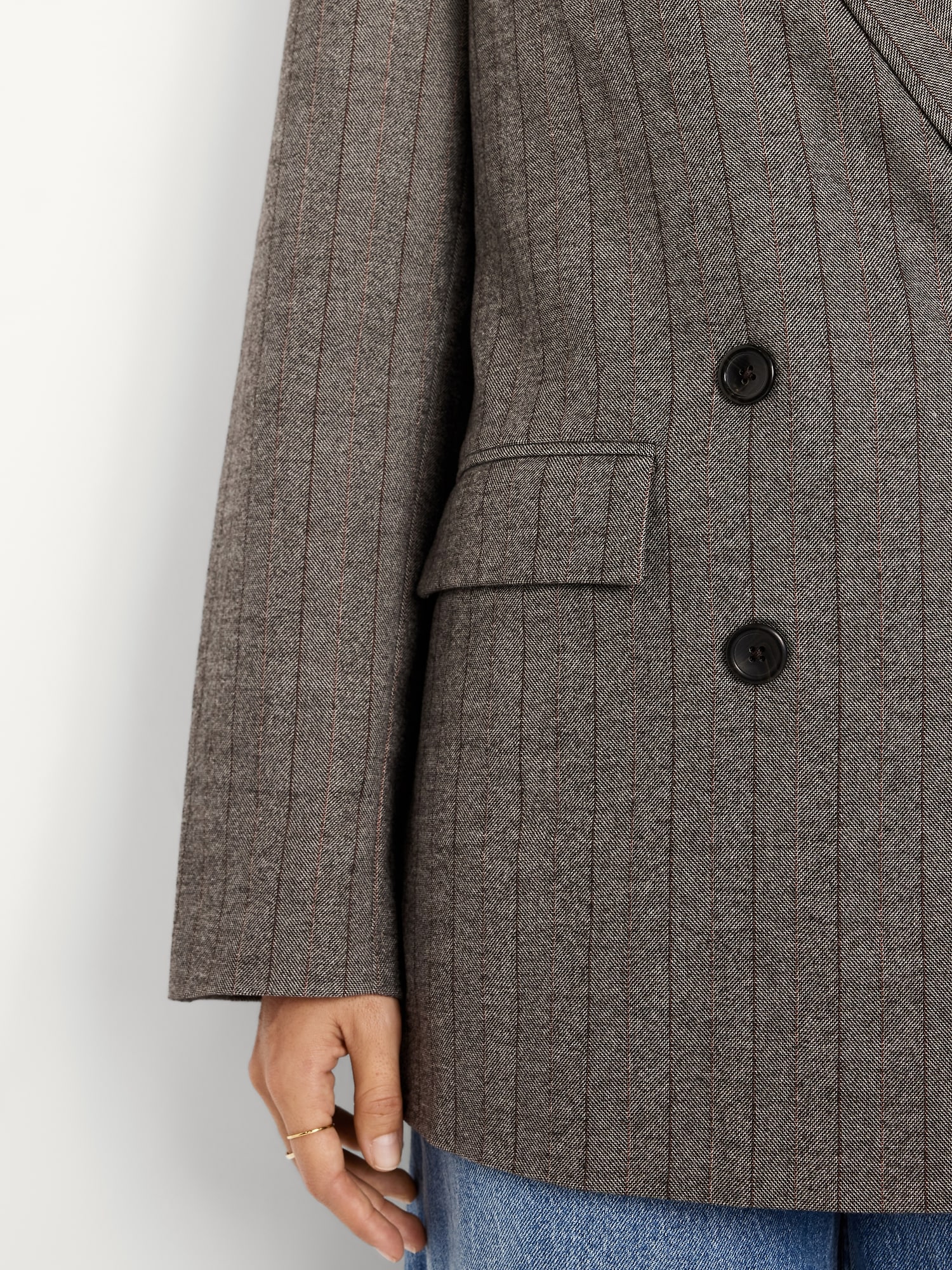 ジャケット・アウター EXTRA OVERSIZED DOUBLE BREASTED JACKET Oversized Double-Breasted Blazer | Old Navy