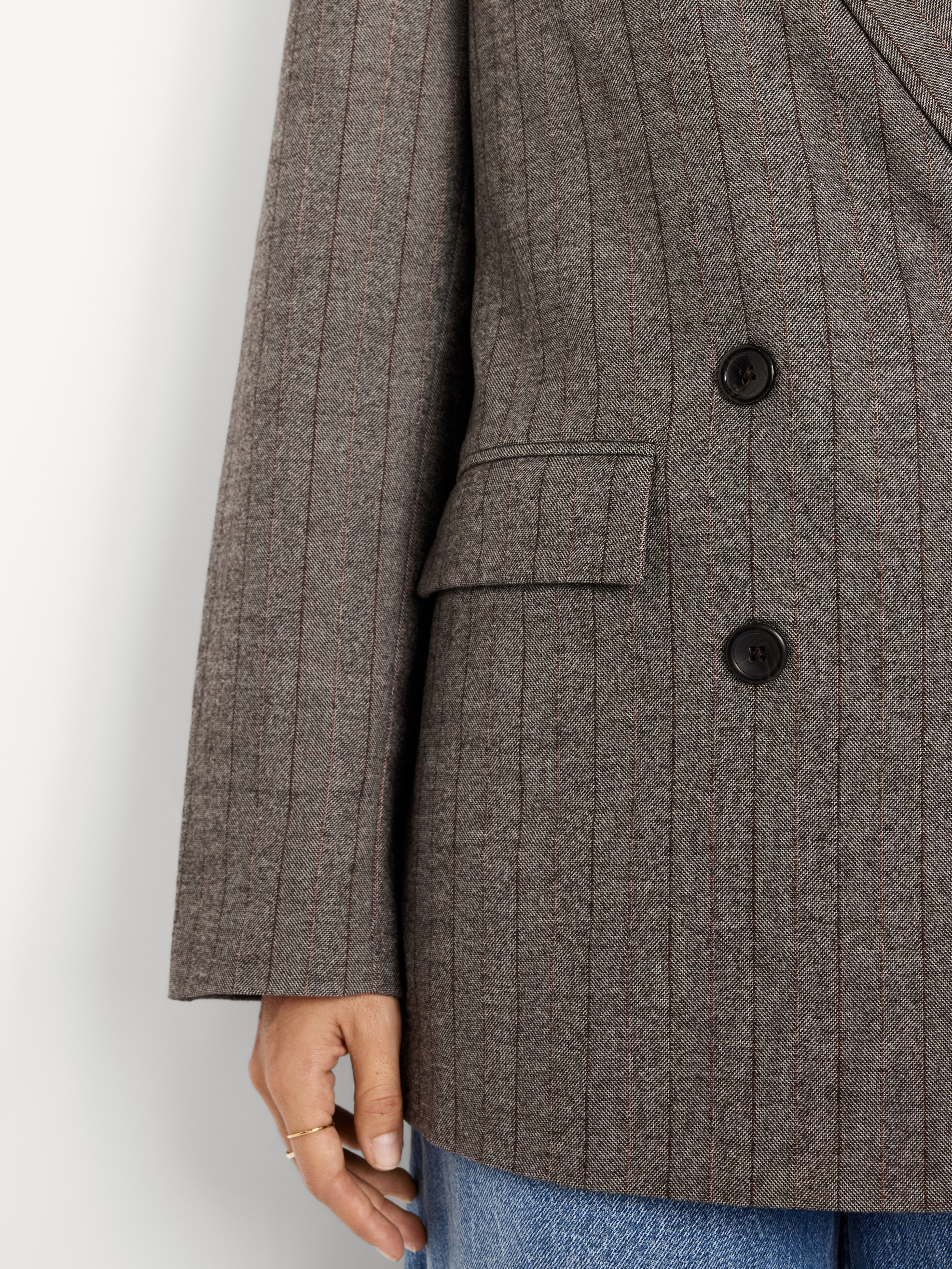 Oversized Double-Breasted Blazer | Old Navy