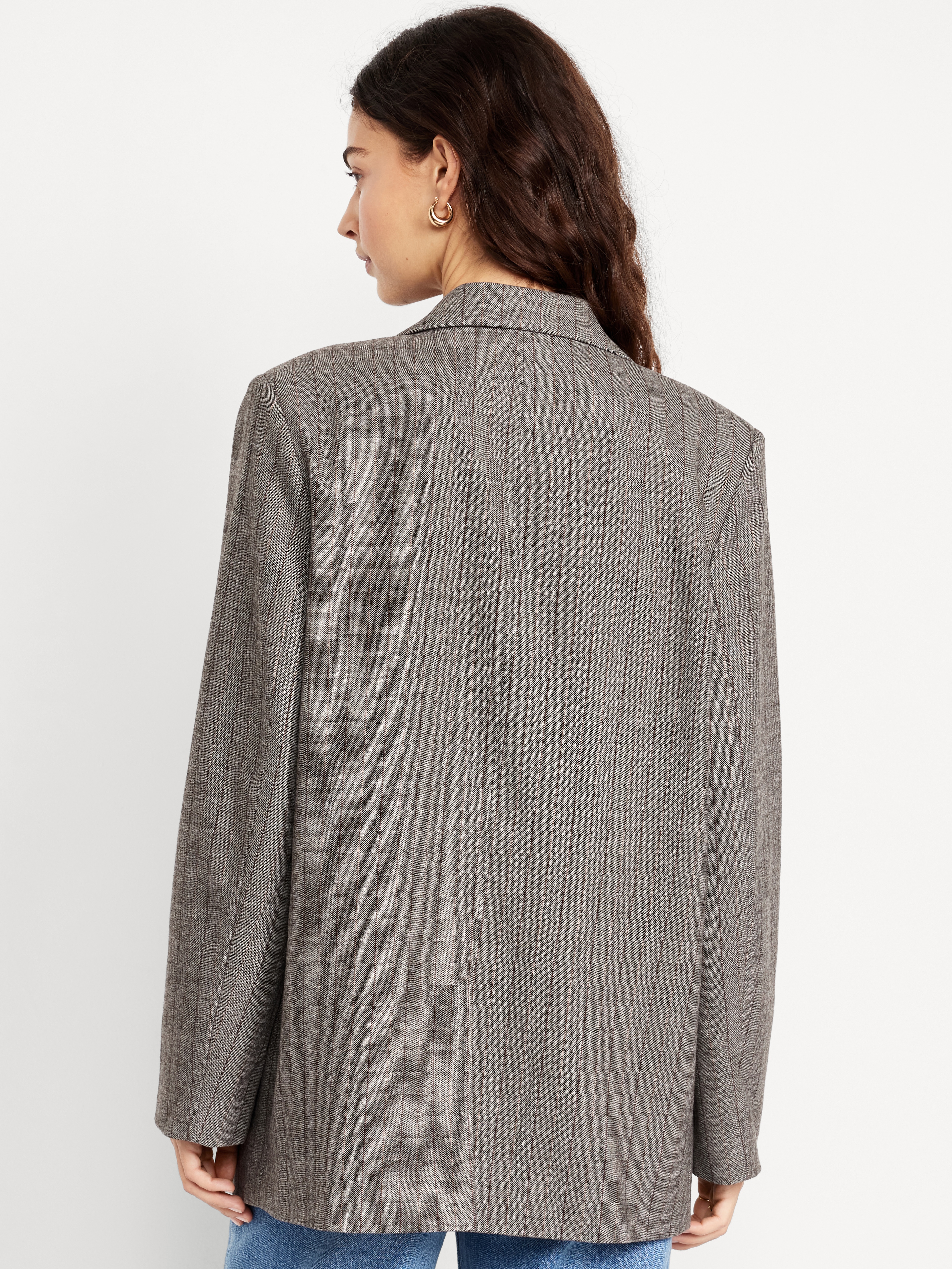 Oversized Double-Breasted Blazer | Old Navy