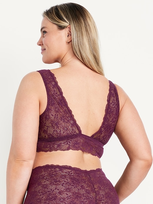 Image number 8 showing, V-Neck Lace Bralette