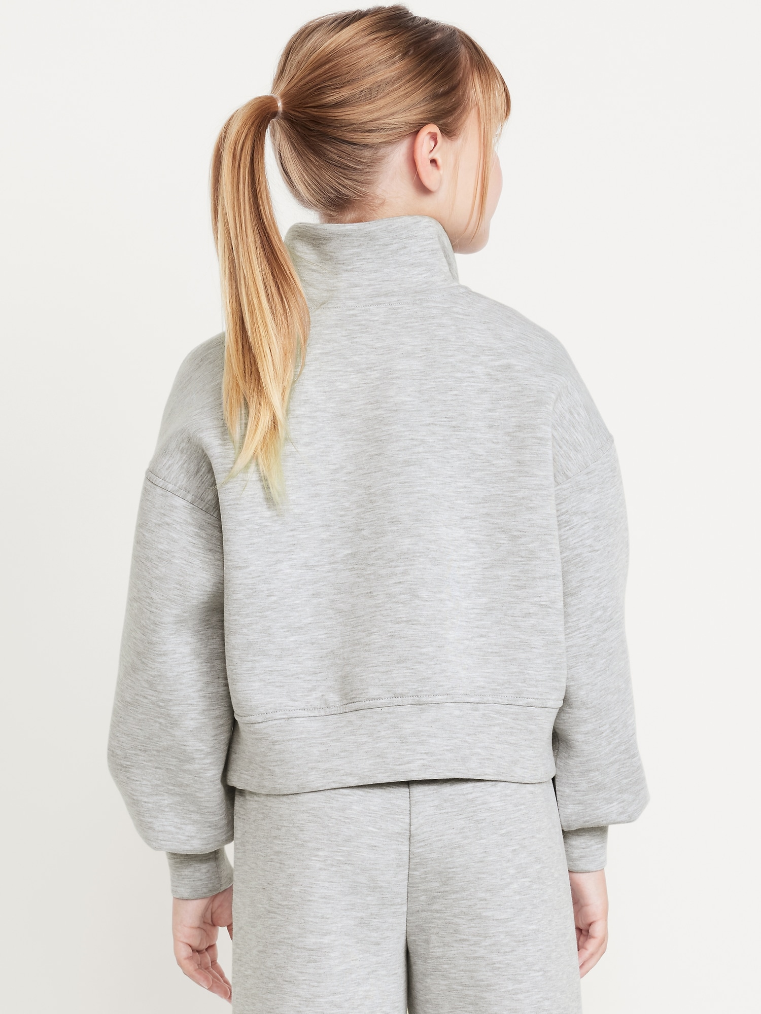 Half-Zip Bounce Fleece Pullover Sweatshirt for Girls