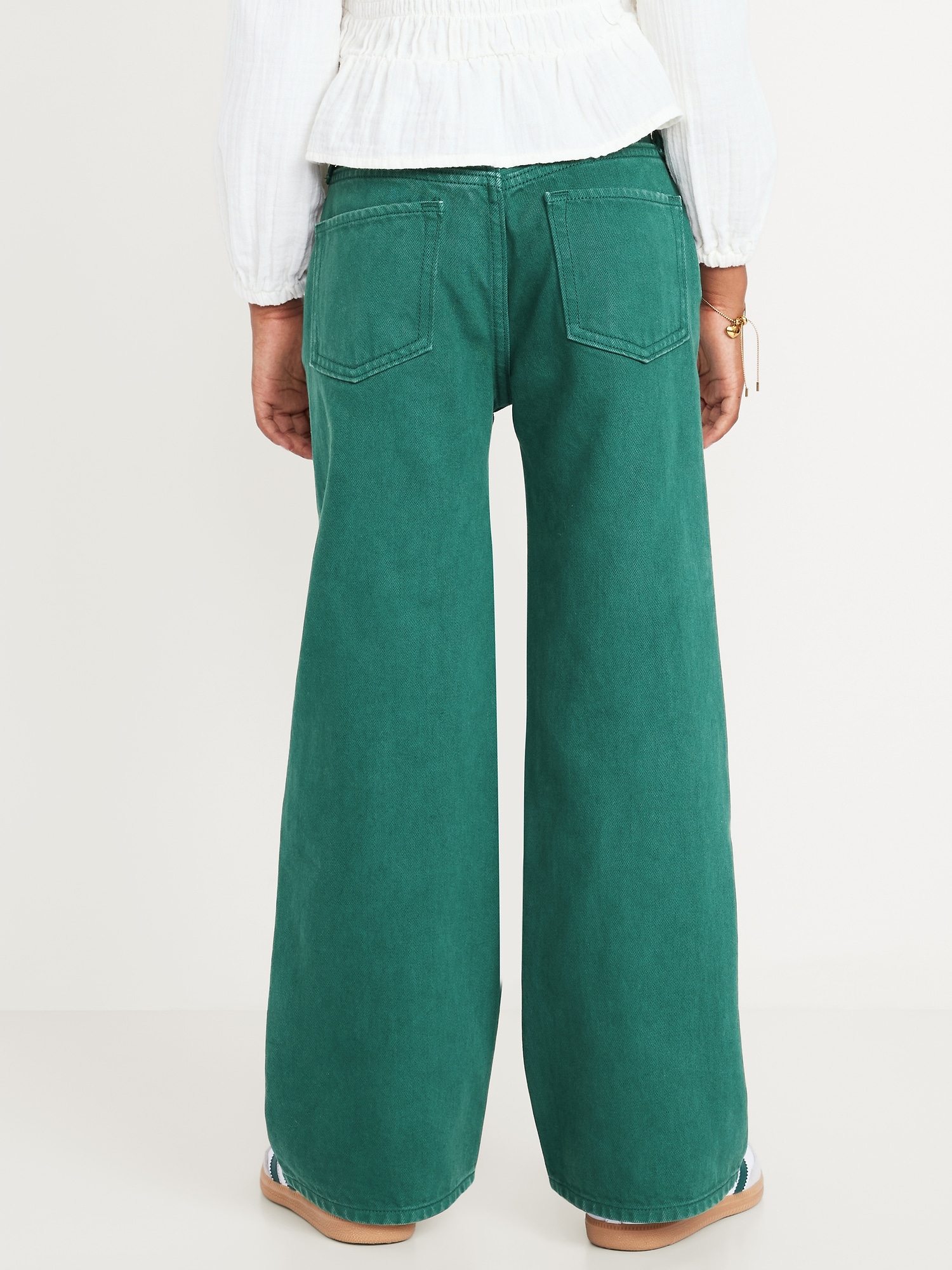 High-Waisted Baggy Wide-Leg Jeans for Girls