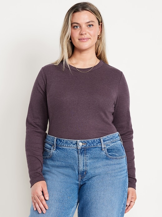 Image number 6 showing, Snug Long-Sleeve Crew-Neck T-Shirt