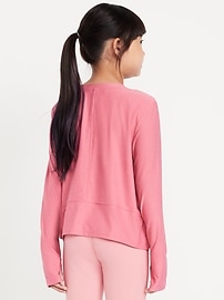 Image number 2 showing, CloudMotion Long-Sleeve Performance T-Shirt for Girls