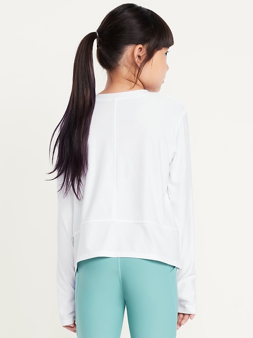 Image number 2 showing, CloudMotion Long-Sleeve Performance T-Shirt for Girls