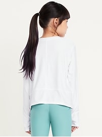 Image number 2 showing, CloudMotion Long-Sleeve Performance T-Shirt for Girls