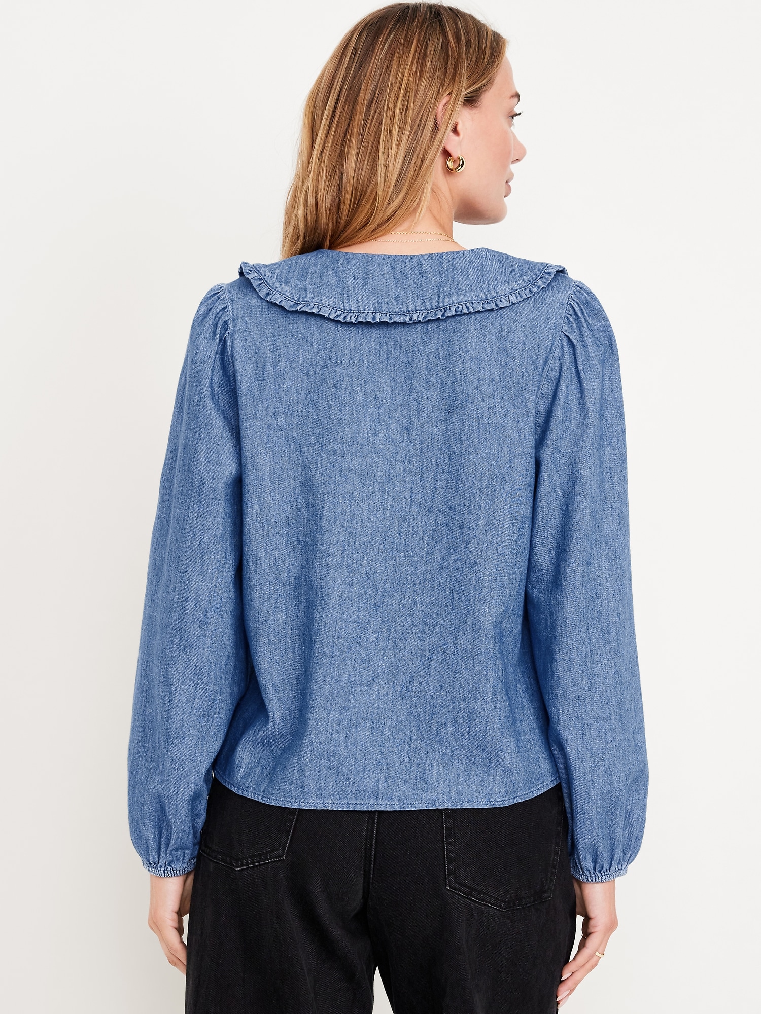 Ruffle-Collar Top