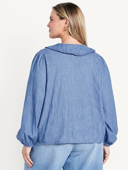 Image number 8 showing, Ruffle-Collar Top