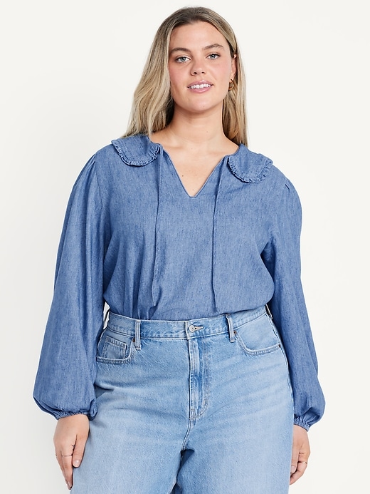 Image number 7 showing, Ruffle-Collar Top