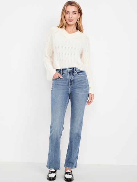 Extra High-Waisted Boot-Cut Jeans