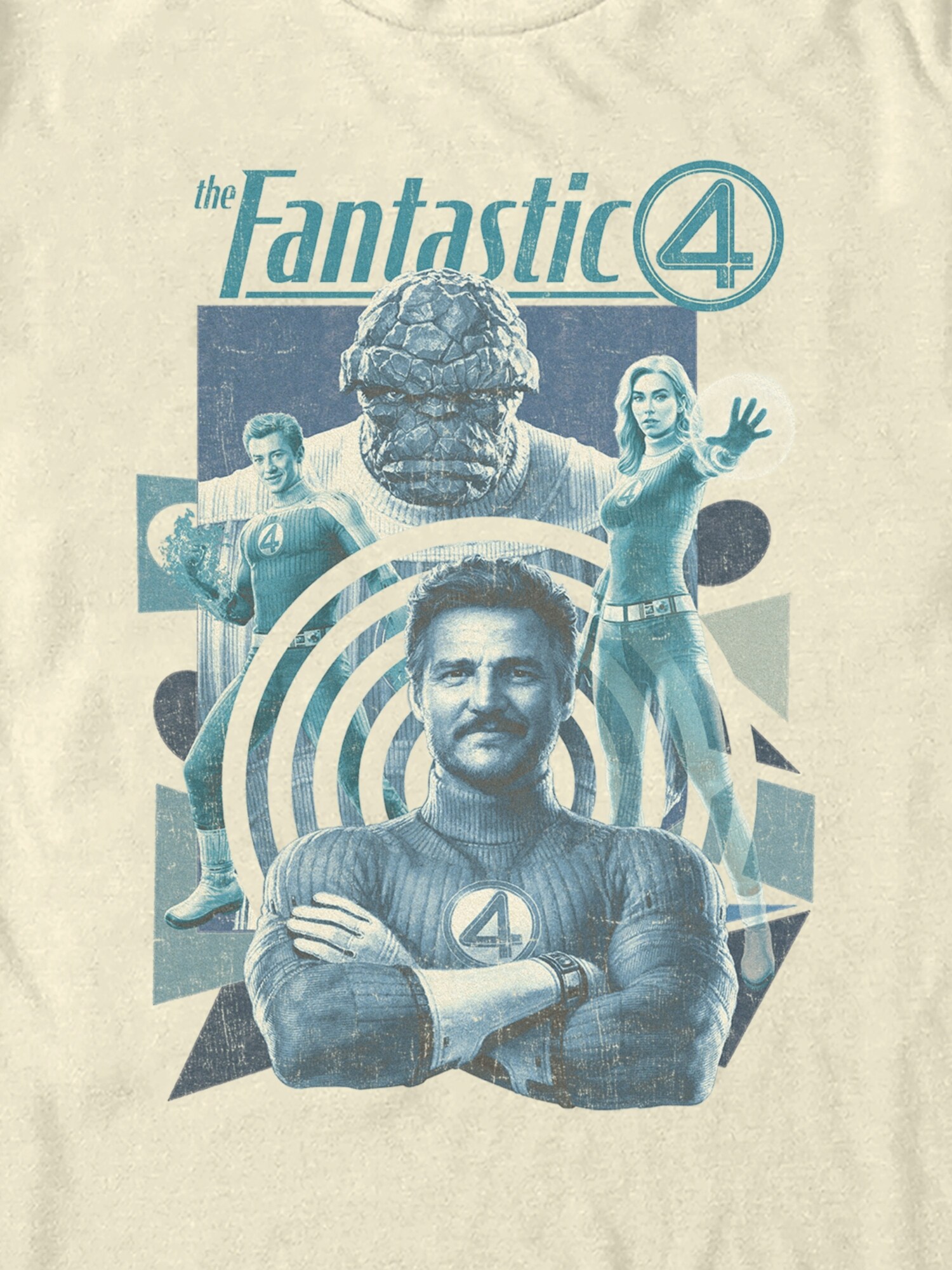 Мужская футболка Old Navy Fantastic Four Greatest Heroes Graphic, цвет: Натуральный — фото 2