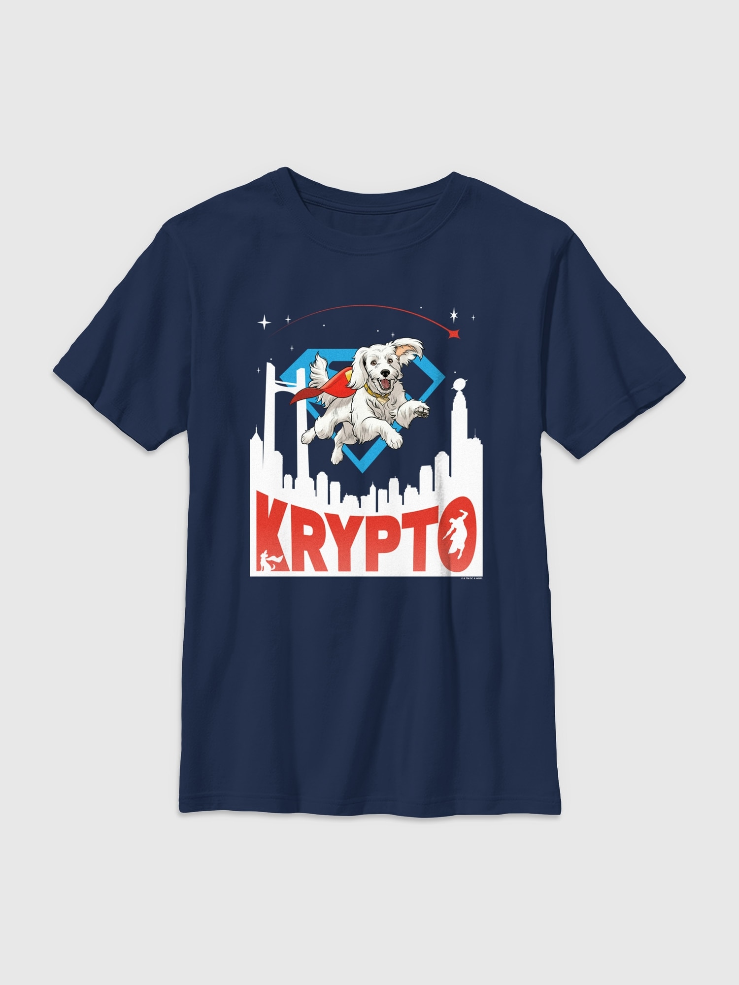 Детская футболка Old Navy Superman Gender-Neutral Graphic, цвет: Тёмно-синий
