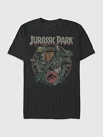 Image number 1 showing, Jurassic Park Gate Circle Graphic T-Shirt