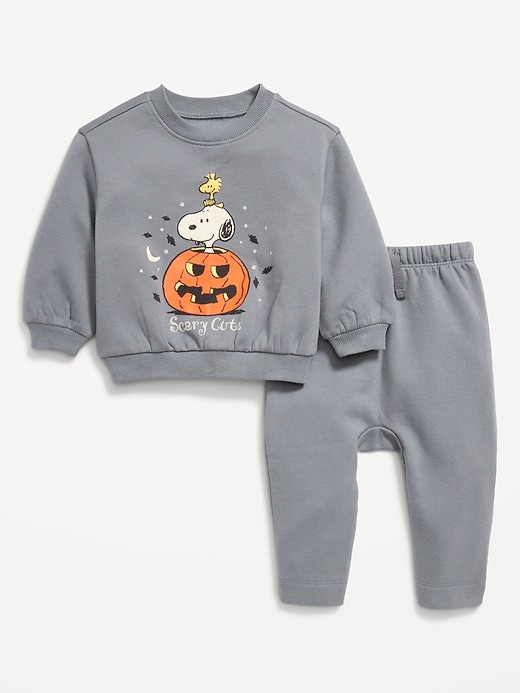 Image number 1 showing, Peanuts™ Snoopy Graphic Sweatshirt and Pants Set for Baby