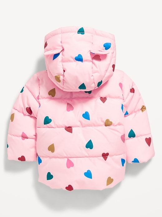 Image number 2 showing, Water-Resistant Hooded Critter Puffer Jacket for Baby