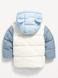 Image number 2 showing, Water-Resistant Hooded Critter Puffer Jacket for Baby