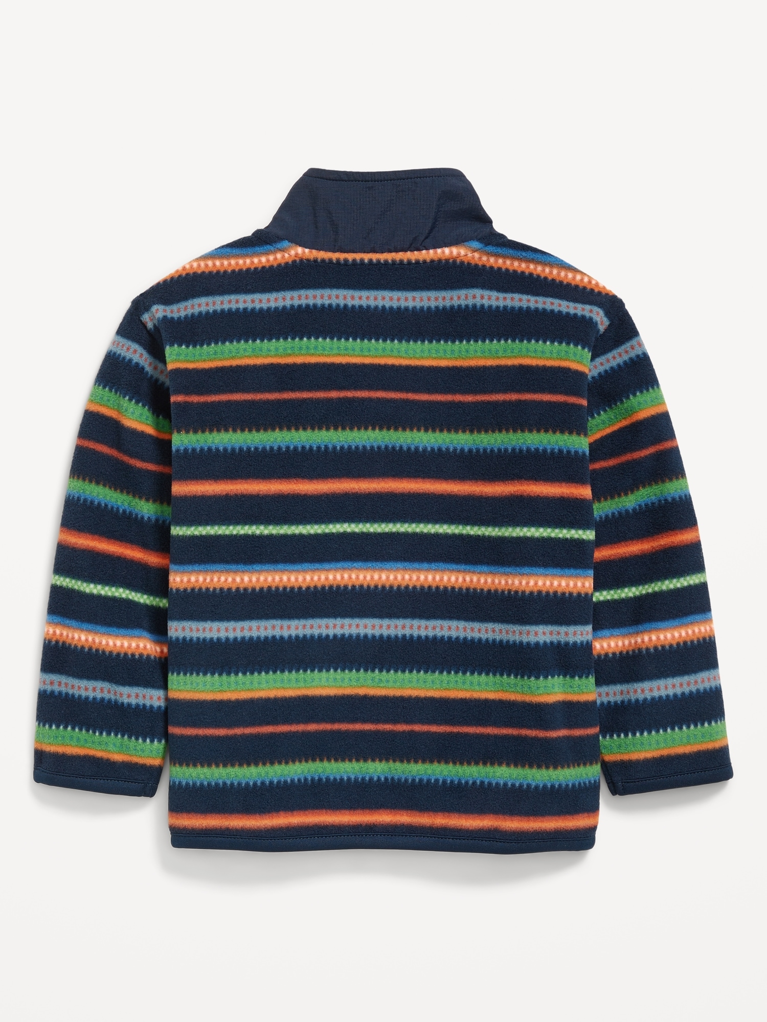 Oversized Microfleece Quarter-Zip Pullover Sweater for Toddler Boys