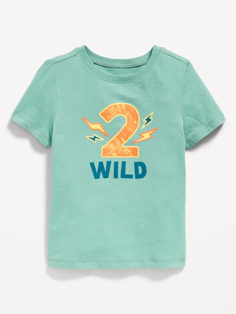 Short-Sleeve Unisex Birthday Graphic T-Shirt for Toddler - English Ivy