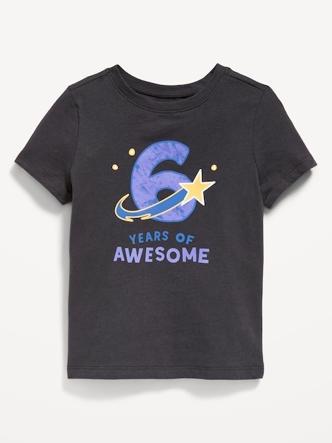 Short-Sleeve Unisex Birthday Graphic T-Shirt for Toddler - Panther
