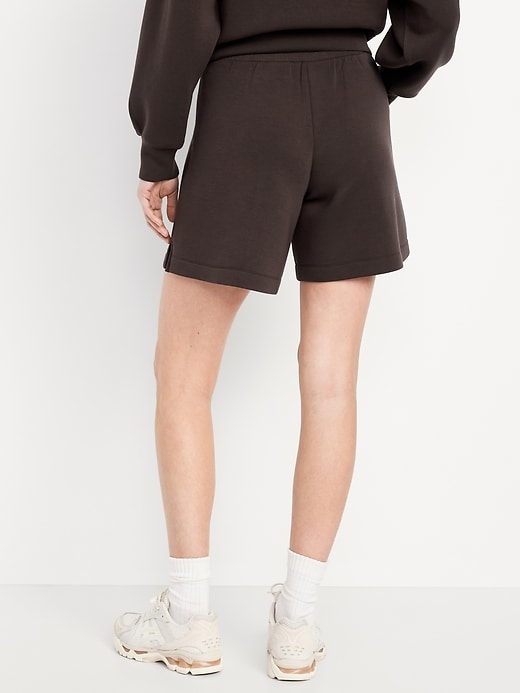Image number 2 showing, High-Waisted Bounce Fleece Shorts -- 8-inch inseam