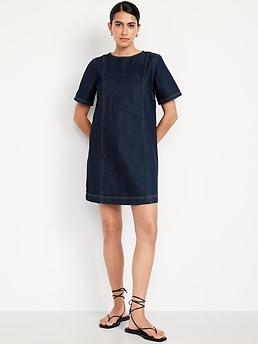 Denim Mini Dress - image 3
