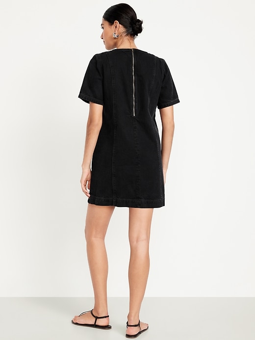 Image number 2 showing, Denim Mini Dress