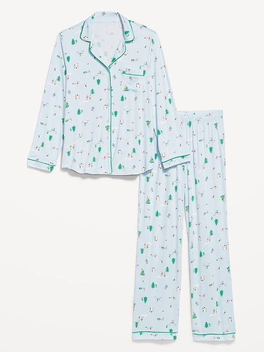 Image number 4 showing, Sunday Sleep Knit Jersey Pant Set