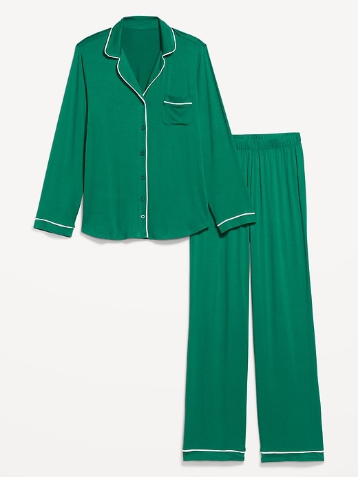 Image number 4 showing, Sunday Sleep Knit Jersey Pant Set