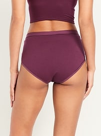 Image number 3 showing, High-Waisted Everyday Brief Cotton Underwear 6-Pack
