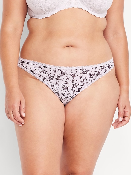 Image number 6 showing, Mid-Rise Everday Cotton Thong