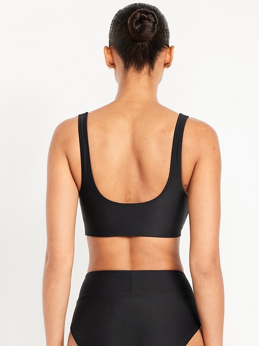 Image number 2 showing, Matte Scoop-Neck Bikini Swim Top