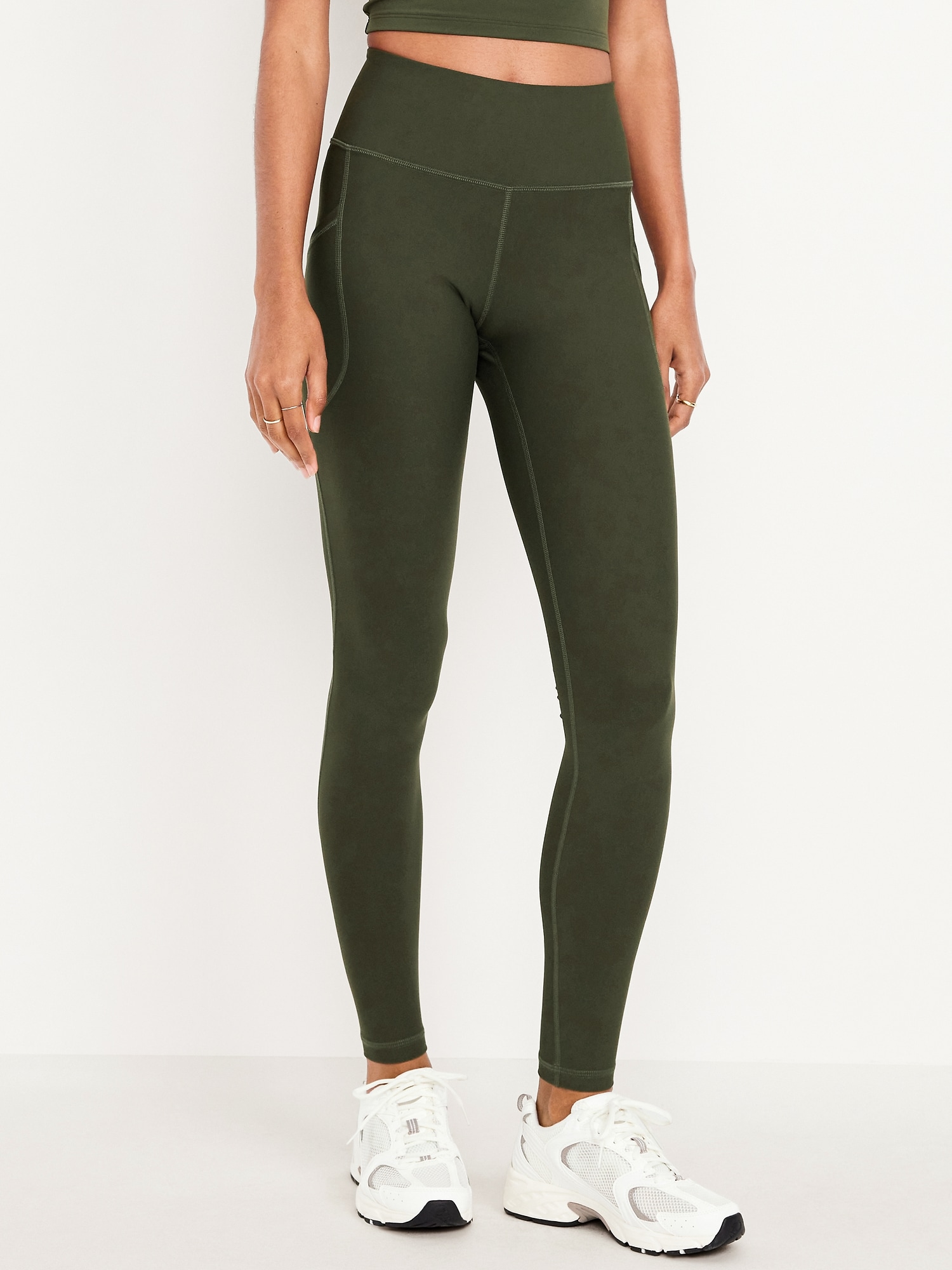 High-Waisted PowerSoft Full-Length Pocket Leggings